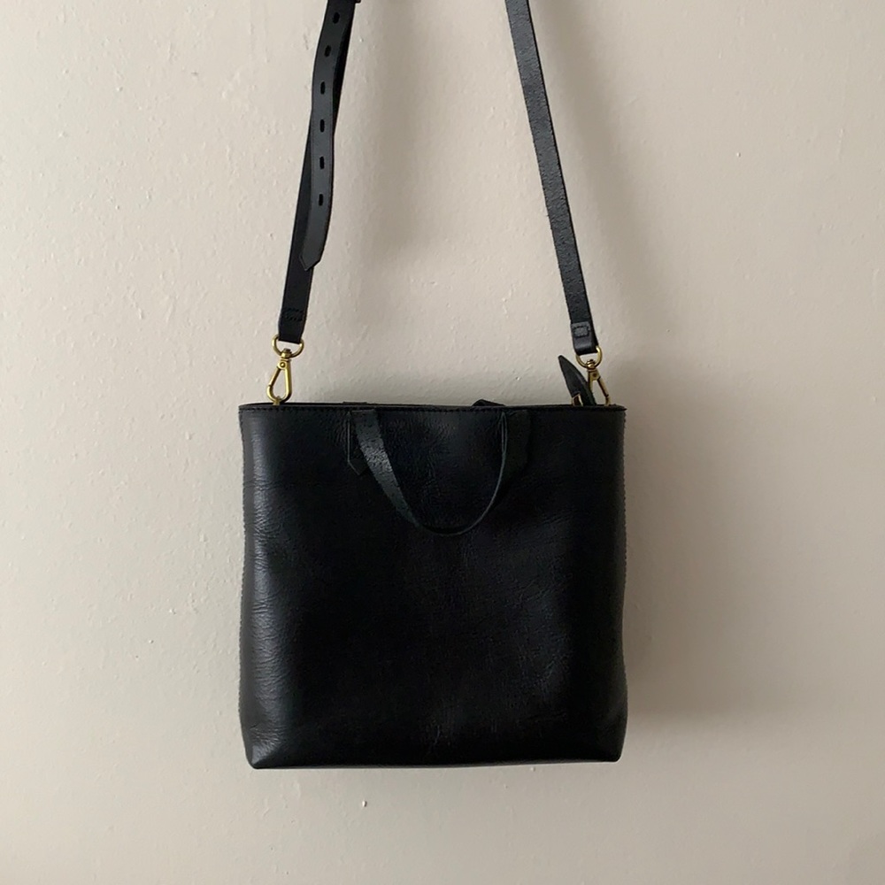 New black leather Madewell bag
